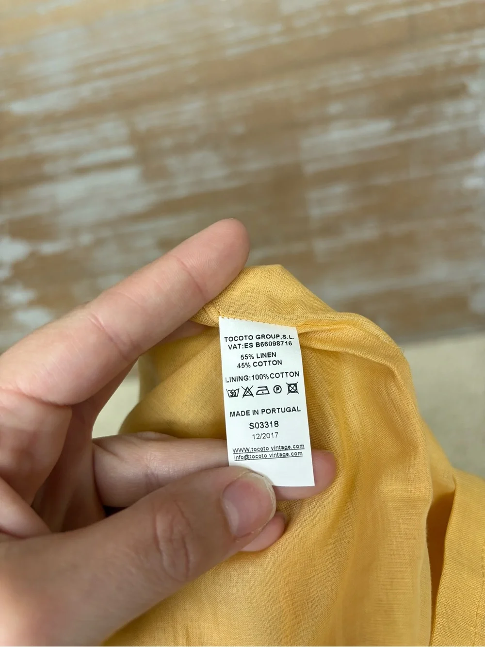 Tocoto Vintage NWT Cotton Linen Pinafore Dress Saffron Photography Girls 8